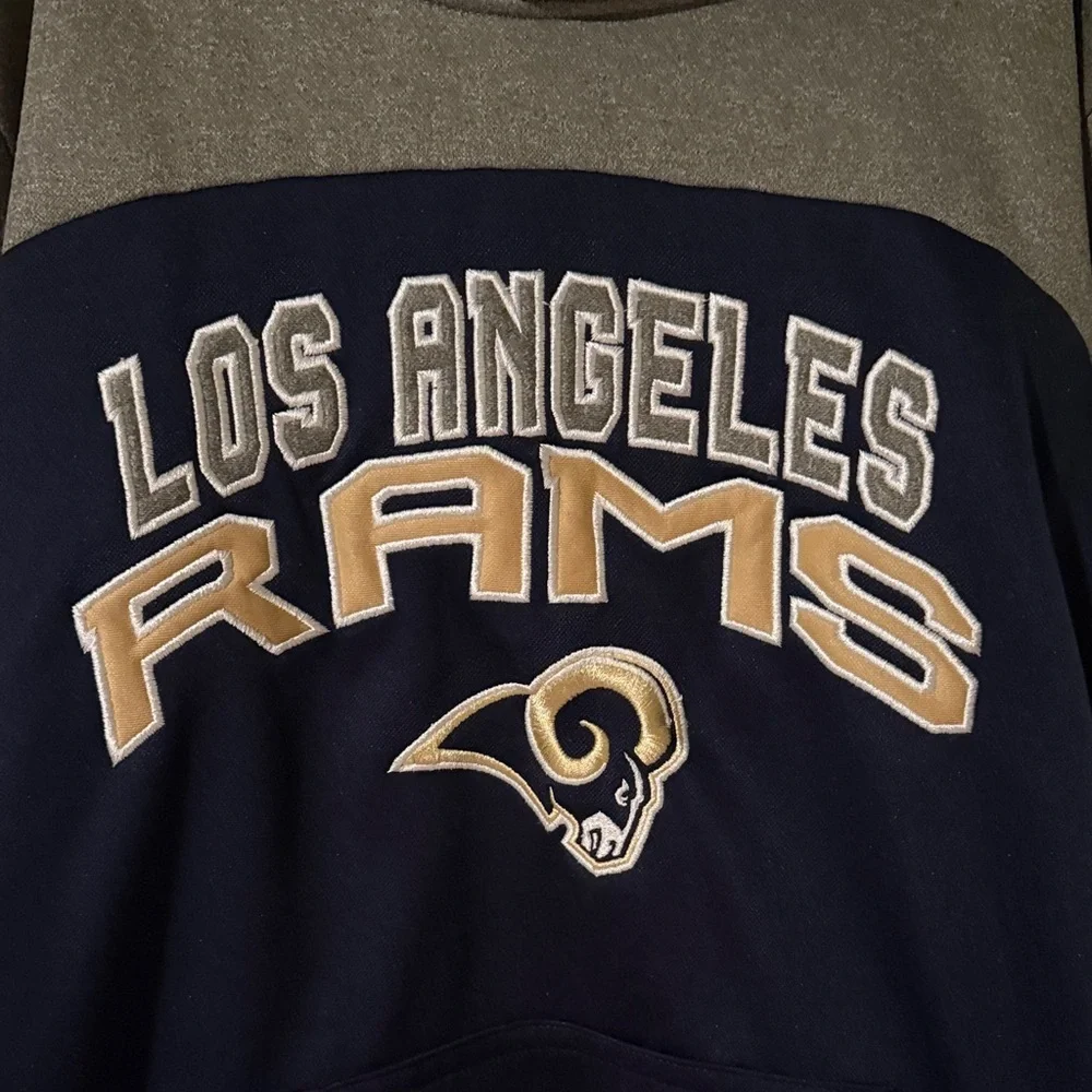 NFL Los Angeles Rams Kids Hoodie - Gray, Blue, and Tan - Picture 2 of 8